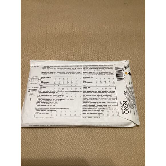 Vintage Sewing Pattern Simplicity Children 0659 - Picture 4 of 4